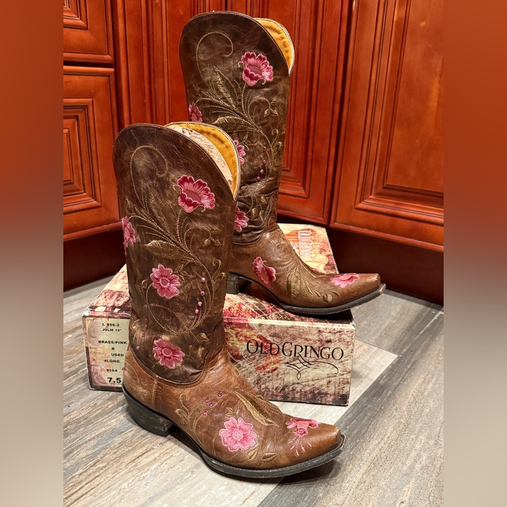 Old Gringo Julie Pink Swarovski Crystal Cowboy Boots Wedding Rodeo Barbie